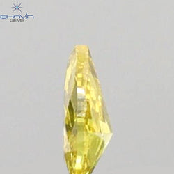 0.06 CT Pear Shape Natural Diamond Yellow Color SI2 Clarity (3.24 MM)