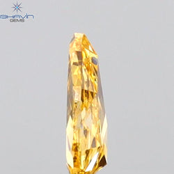 0.17 CT Pear Shape Natural Diamond Orange Color VS1 Clarity (4.80 MM)