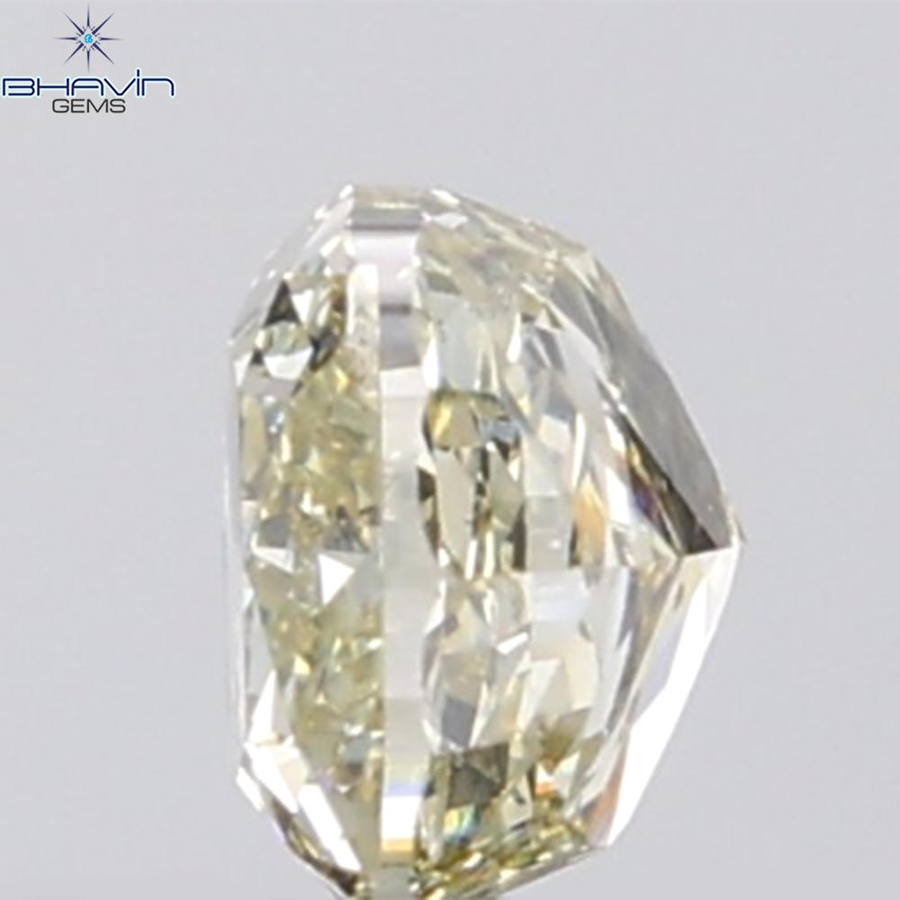 1.04 CT Cushion Diamond Natural Brown Yellow Color VS2 Clarity (5.54 MM)