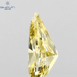 0.27 CT Pear Shape Natural Diamond Green (Chameleon) Color SI1 Clarity (5.34 MM)