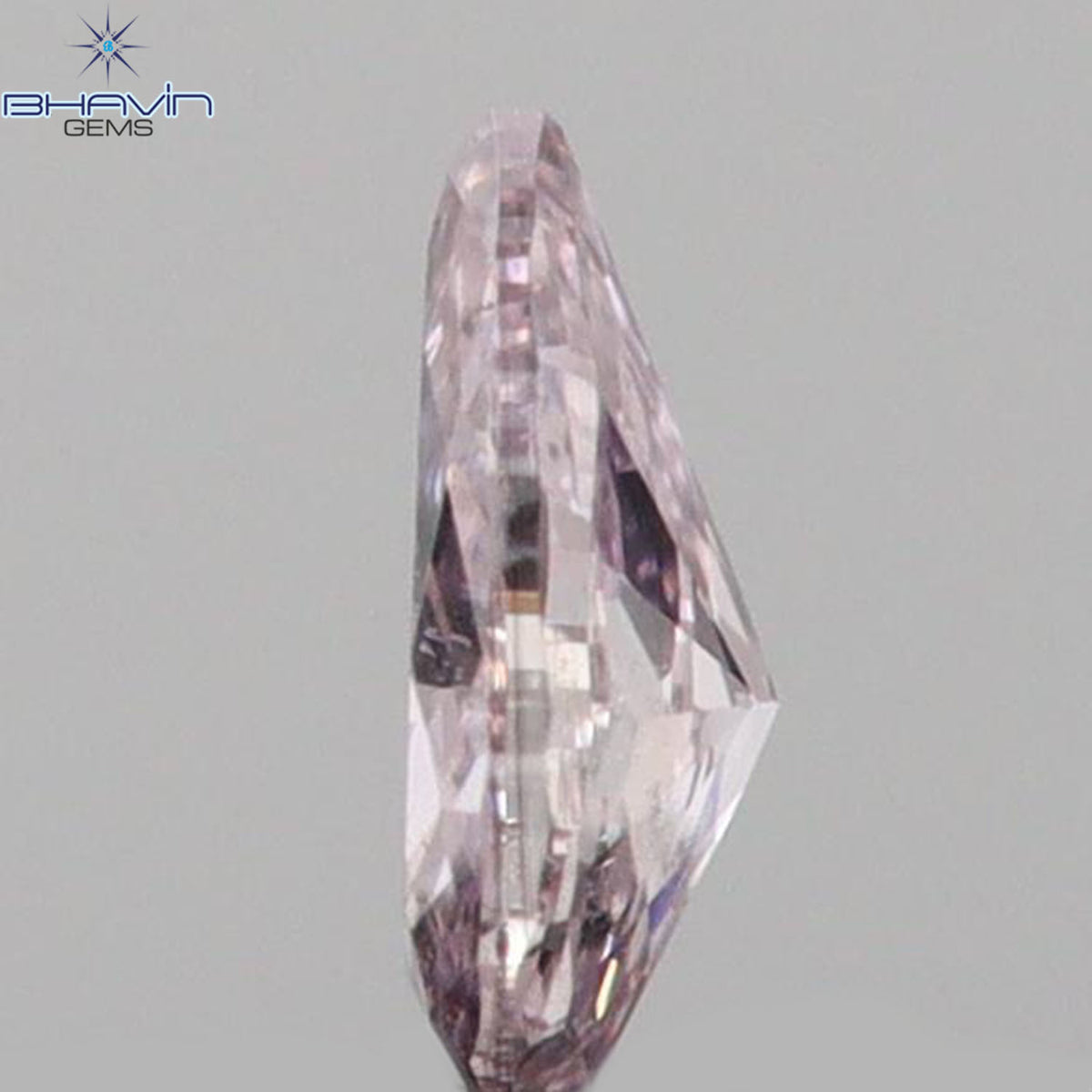 0.05 CT ペアシェイプ 天然ダイヤモンド ピンクカラー SI1 クラリティ (2.96 MM)