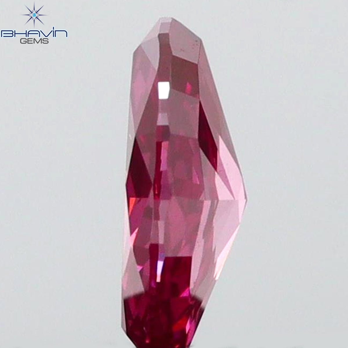 0.16 CT Natural Marquise Diamond Enhanced Pink Color VS1 Clarity (4.90 MM)