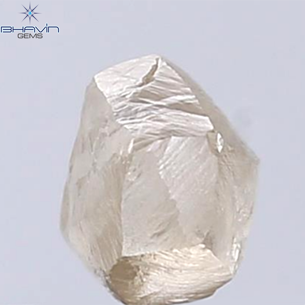 1.31 CT Rough Shape Natural Diamond Brown Color VS2 Clarity (6.26 MM)