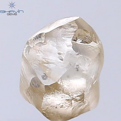 2.58 CT Rough Shape Natural Diamond Brown Color SI1 Clarity (8.12 MM)