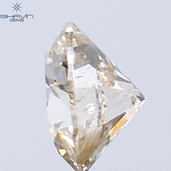 0.18 CT ラウンド ローズ カット シェイプ 天然ダイヤモンド ピンク色 I2 クラリティ (3.86 MM)