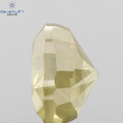 0.74 CT Heart Shape Natural Diamond Green Yellow Color I3 Clarity (5.20 MM)