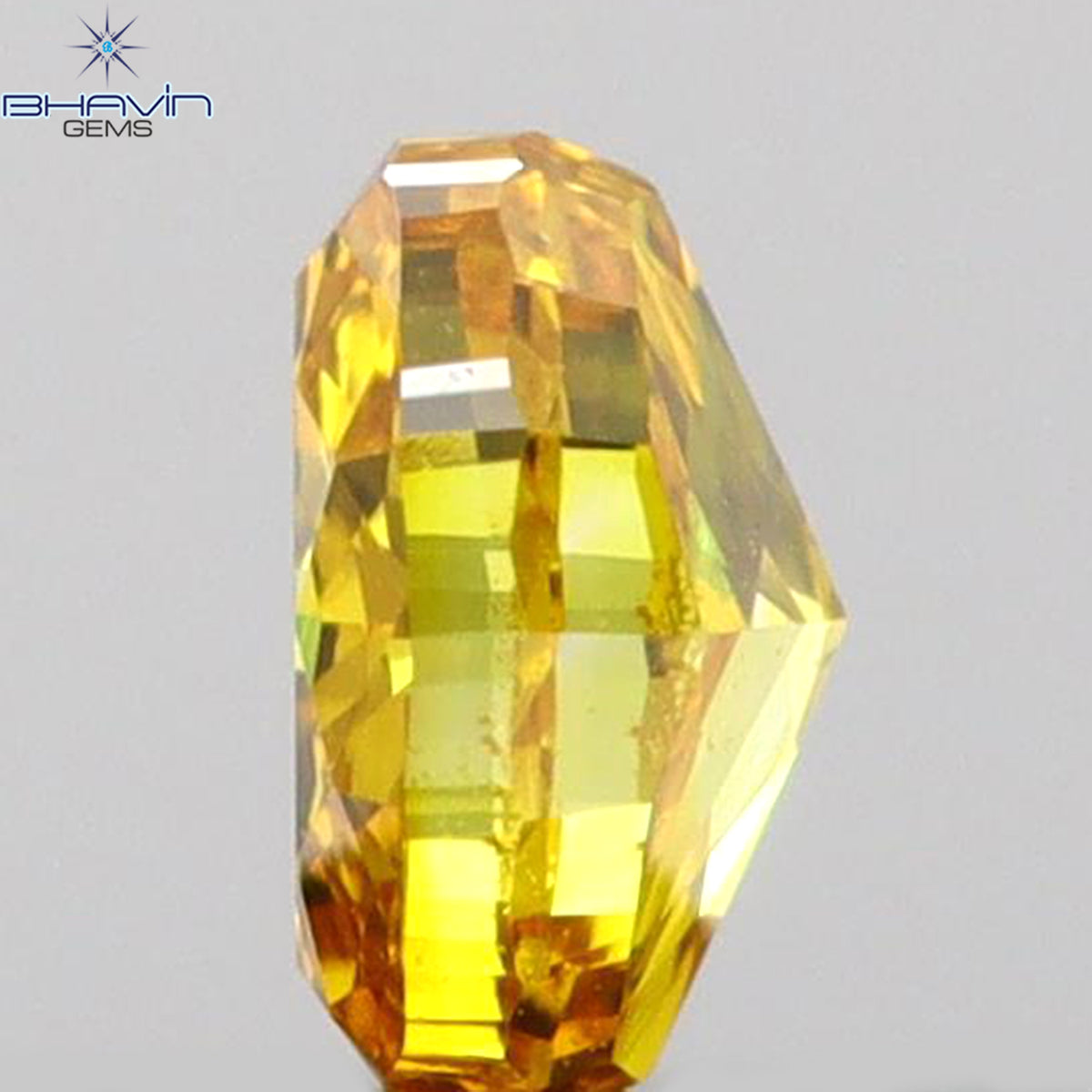 0.12 CT オーバルシェイプ 天然ダイヤモンド イエローカラー VS1 クラリティ (3.13 MM)