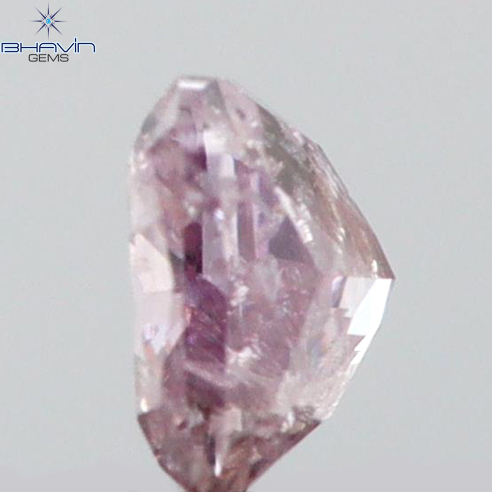 0.20 CT Cushion Shape Natural Diamond Pink Color I3 Clarity (3.34 MM)