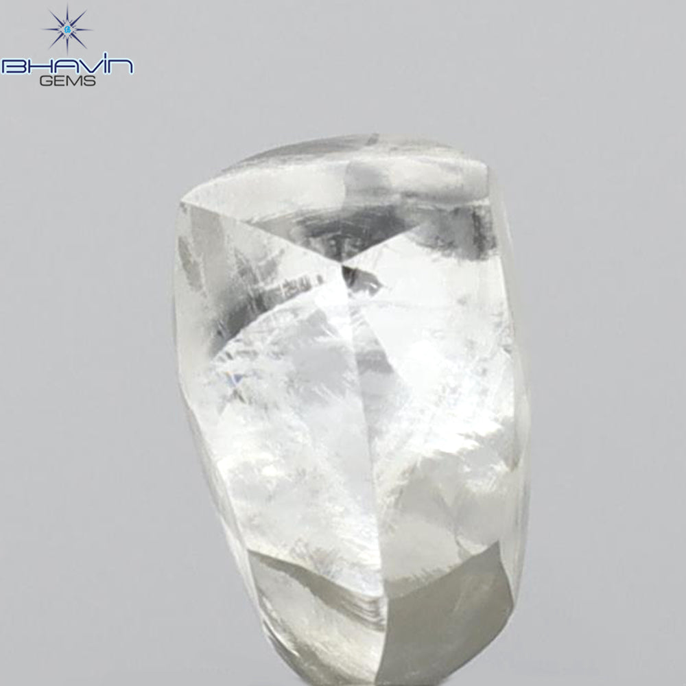 0.62 CT Rough Shape Natural Diamond White Color VS1 Clarity (6.13 MM)