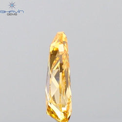 0.16 CT Pear Shape Natural Diamond Orange Color VS1 Clarity (4.83 MM)