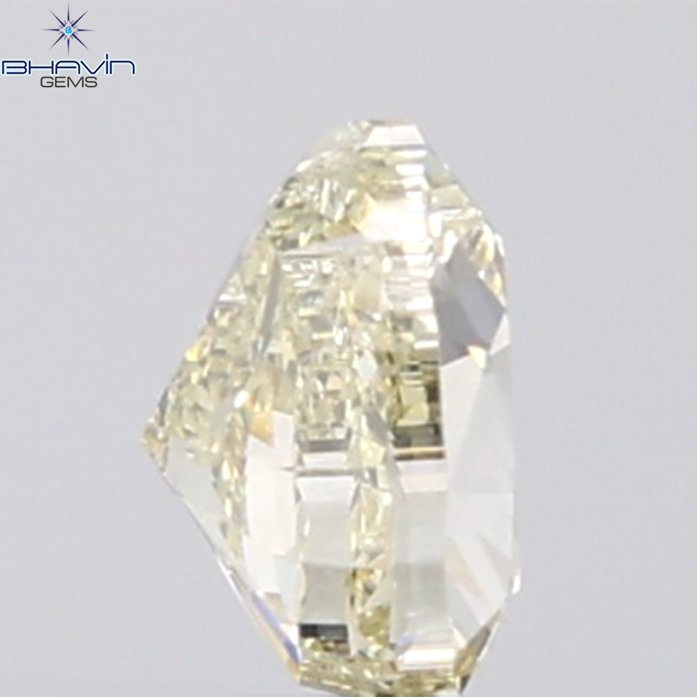 GIA認定 1.27 CT クッションダイヤモンド イエローカラー 天然ダイヤモンド VS1 クラリティ (5.97 MM)
