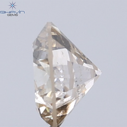 0.18 CT ラウンド ローズ カット シェイプ 天然ダイヤモンド ピンク色 I2 クラリティ (3.86 MM)