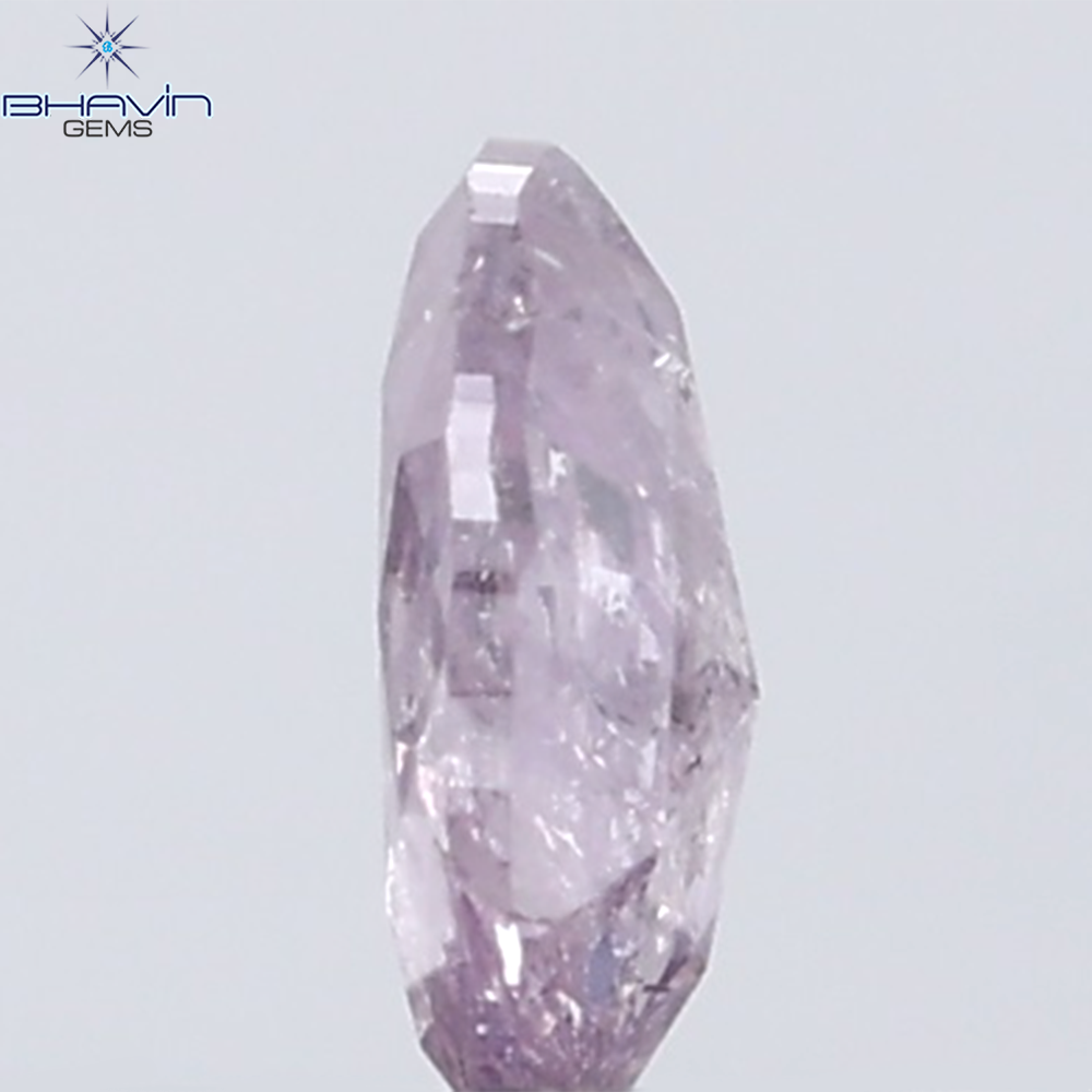 0.25 CT Oval Diamond Natural Pink Color I3 Clarity (4.69 MM)