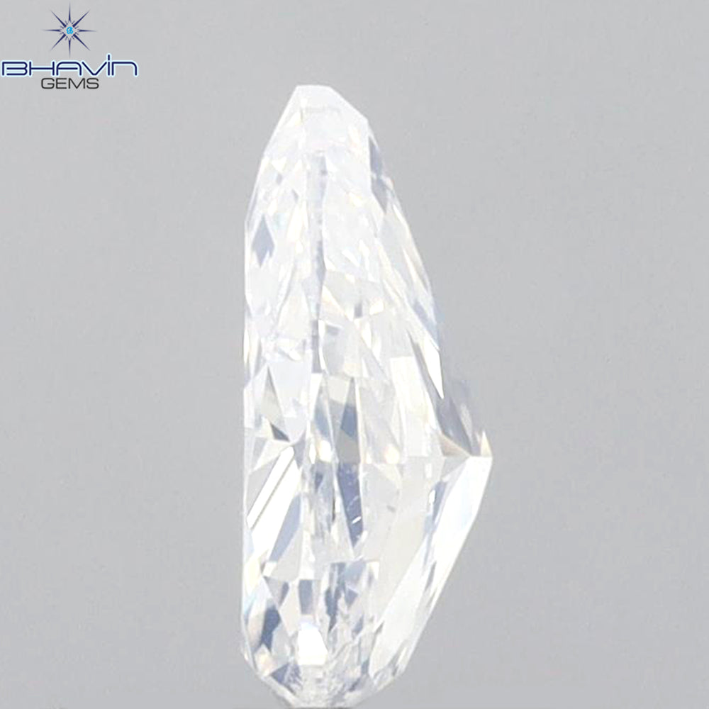 0.51 CT Pear Shape Natural Diamond White Color VS2 Clarity (6.51 MM)