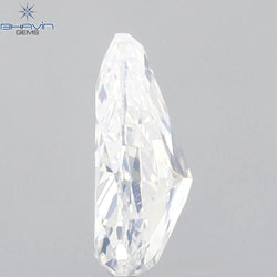 0.51 CT Pear Shape Natural Diamond White Color VS2 Clarity (6.51 MM)