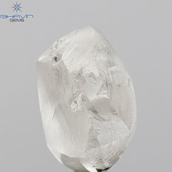 2.09 CT Rough Shape Natural Diamond White Color SI1 Clarity (7.90 MM)
