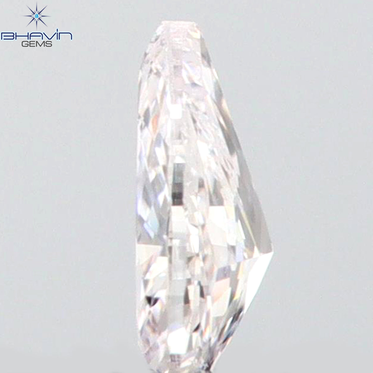 0.07 CT Natural Pear Diamond Pink Color Clarity VS1 (3.60 MM)