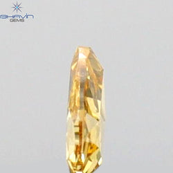 0.11 CT Heart Shape Natural Diamond Orange Color VS1 Clarity (3.85 MM)