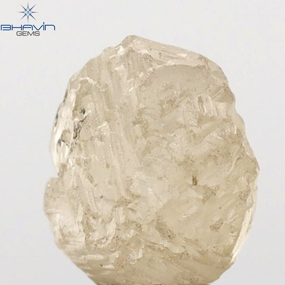1.39 CT Rough Shape Natural Diamond Brown Color SI Clarity (6.32 MM)