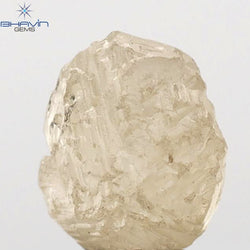 1.39 CT Rough Shape Natural Diamond Brown Color SI Clarity (6.32 MM)