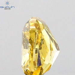 0.36 CT Cushion Shape Natural Diamond Orange (Chameleon) Color SI1 Clarity (4.15 MM)