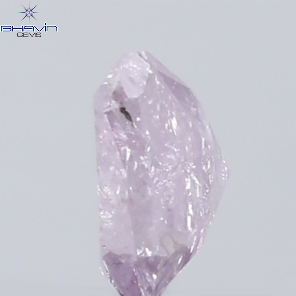 0.33 CT Radiant Diamond Natural Pink Color I3 Clarity (4.05 MM)