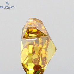 0.32 CT Heart Shape Natural Diamond Orange Color VS2 Clarity (3.95 MM)