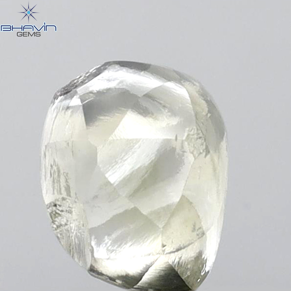 3.00 CT Rough Shape Natural Diamond White Color SI Clarity (7.23 MM)