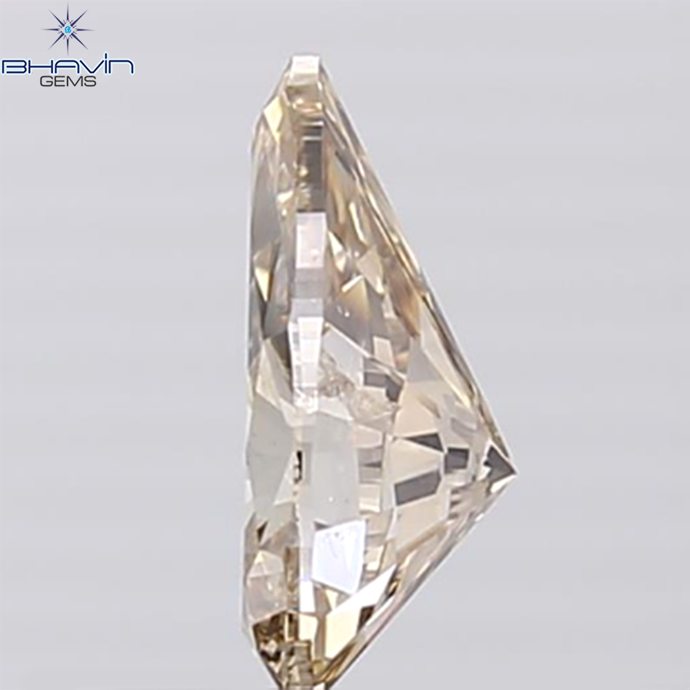 0.12 CT ペアシェイプ ナチュラル ダイヤモンド ピンク色 SI2 クラリティ (3.99 MM)