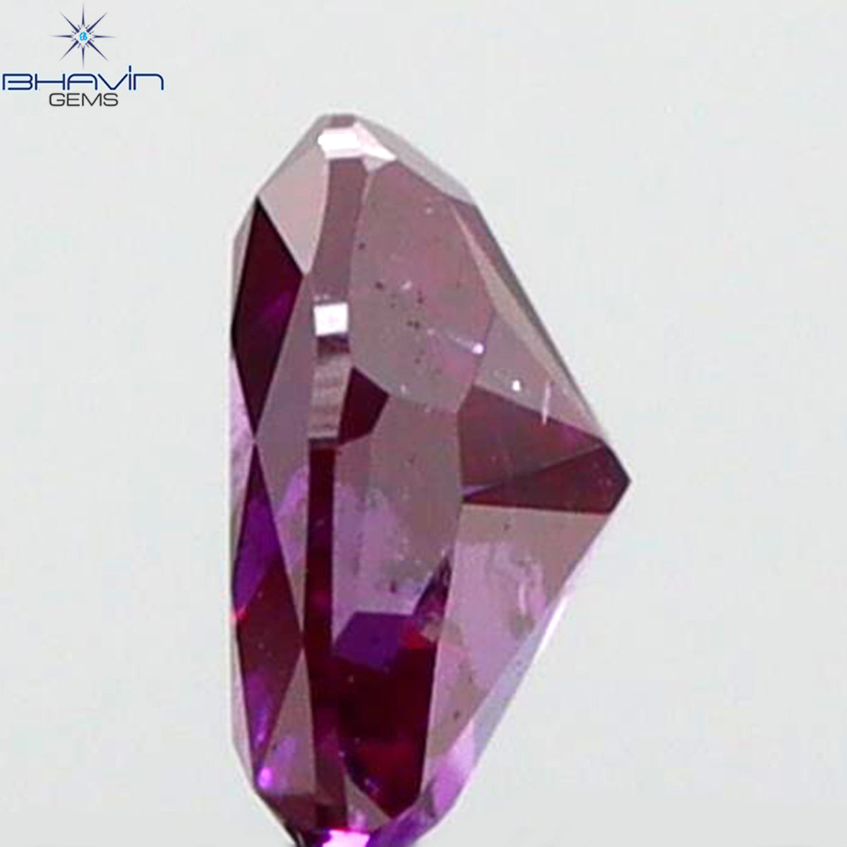 0.30 CT ハート シェイプ ピンク カラー ナチュラル ルース ダイヤモンド I1 クラリティ (4.23 MM)