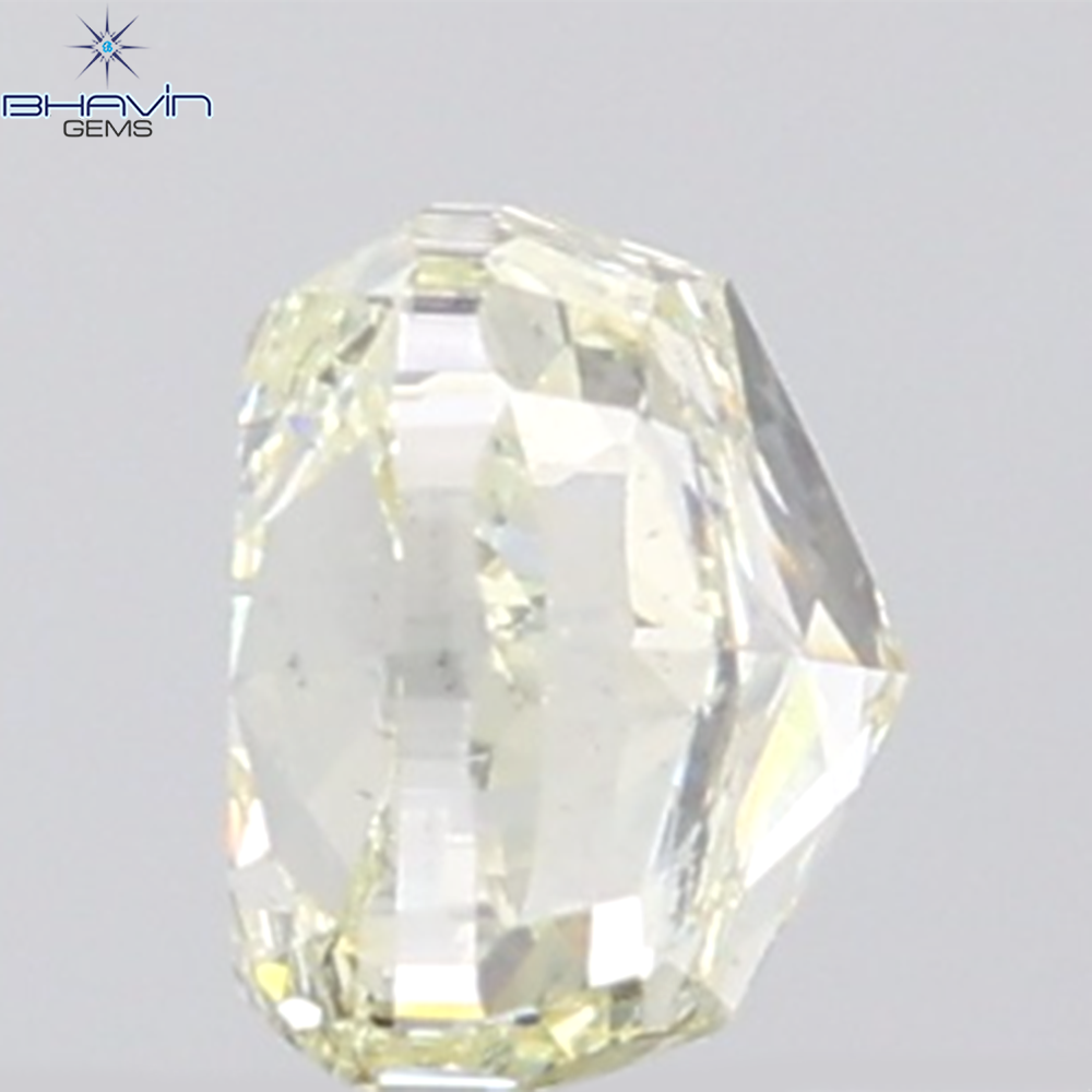 1.00 CT Cushion Diamond Natural Yellow Color SI1 Clarity (5.19 MM)