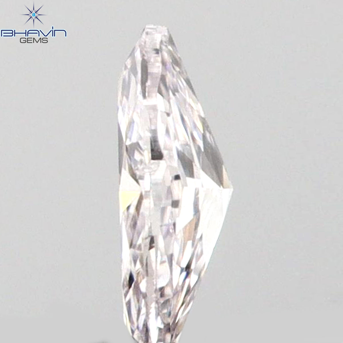 0.05 CT マーキスシェイプ 天然ルースダイヤモンド ピンクカラー SI1 クラリティ (3.63 MM)