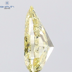 GIA認定 1.27 CT クッションダイヤモンド イエローカラー 天然ダイヤモンド VS1 クラリティ (5.97 MM)