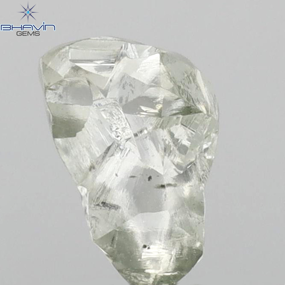 1.85 CT Rough Shape Natural Loose Diamond White (M) Color SI2 Clarity (8.96 MM)