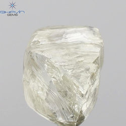 2.48 CT Rough Shape Natural Diamond Yellow Color SI1 Clarity (8.20 MM)