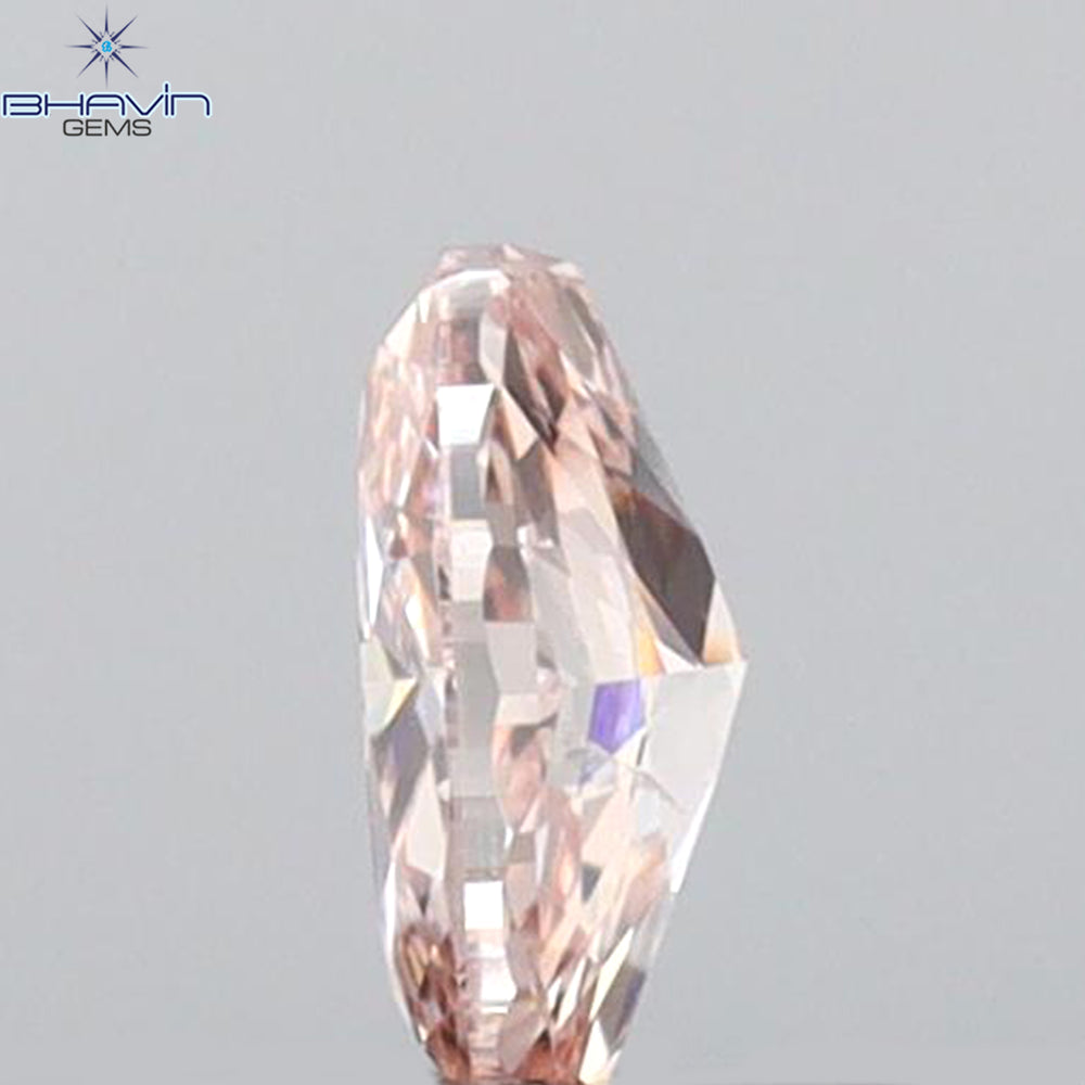 0.23 CT Oval Shape Natural Diamond Pink Color SI2 Clarity (4.56 MM)