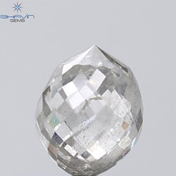 1.41 CT Briolette Shape Natural Diamond White Color I2 Clarity