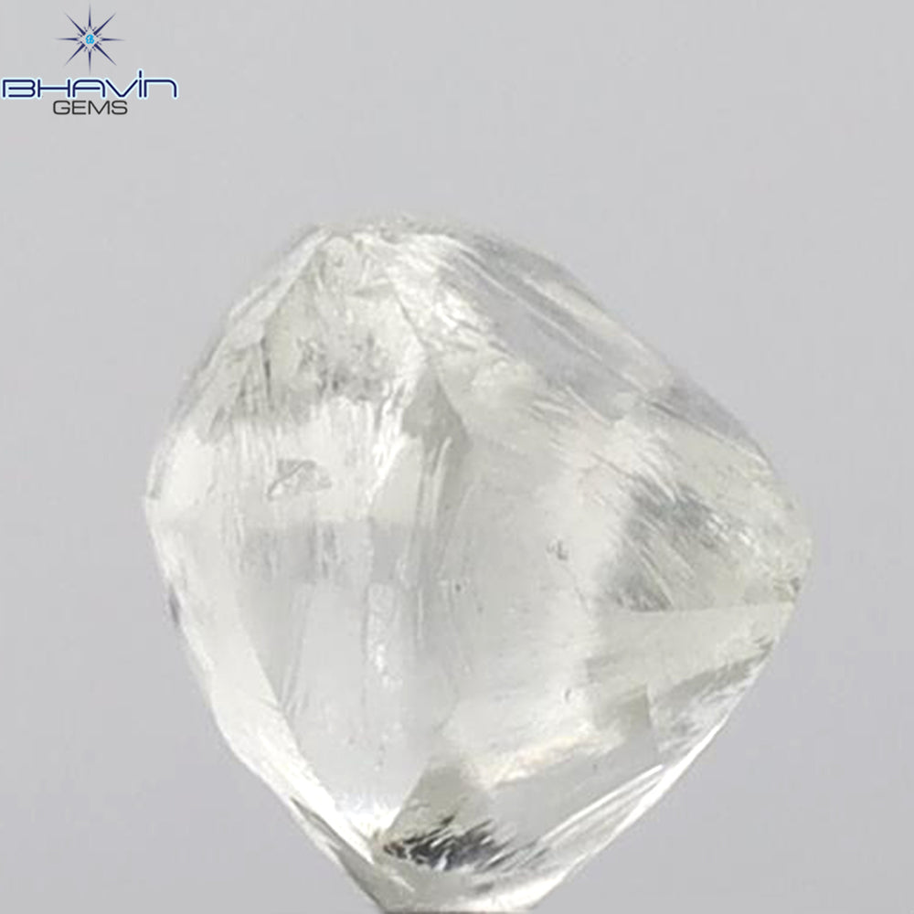 2.47 CT Rough Shape Natural Loose Diamond White (M) Color SI1 Clarity (7.57 MM)