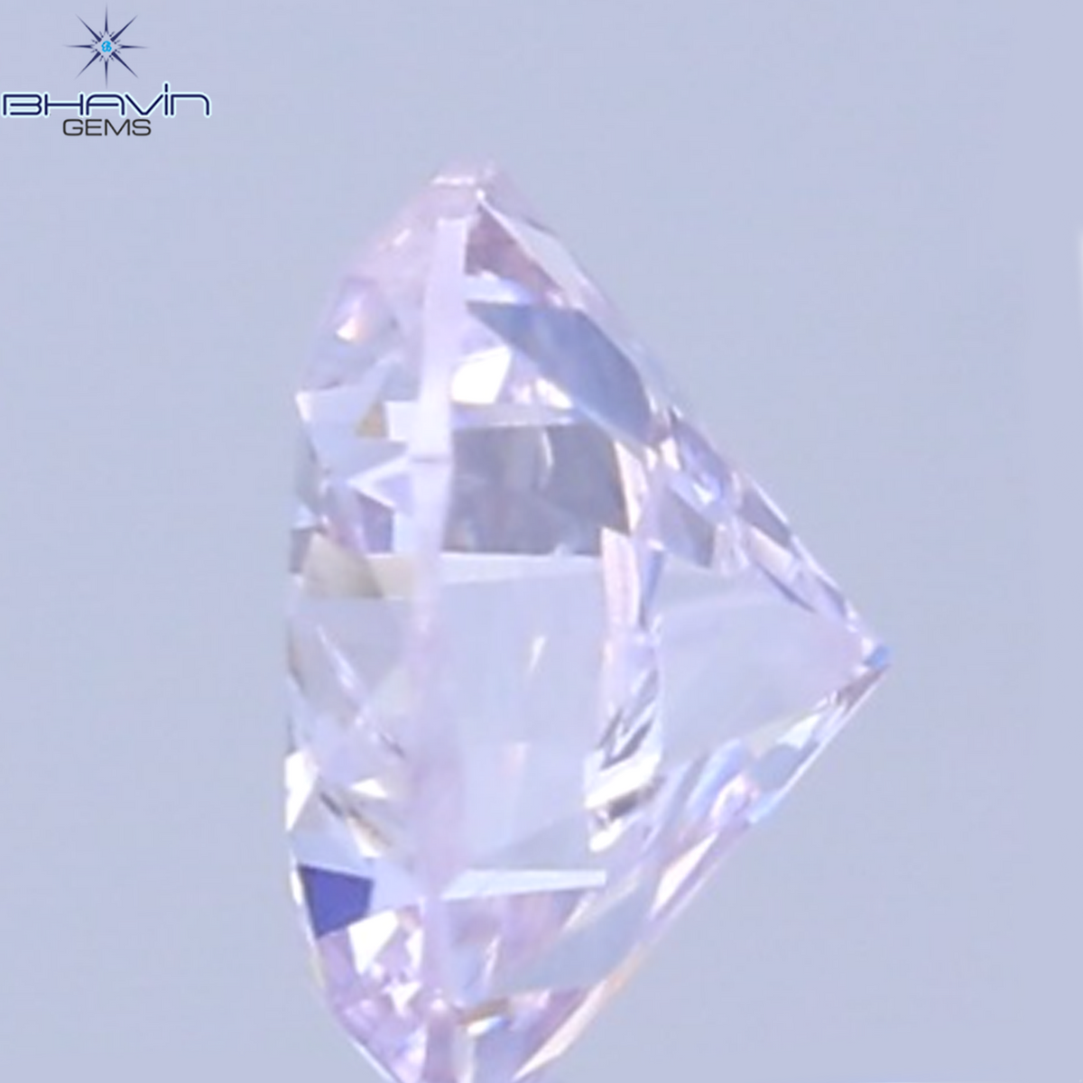 0.26 CT ラウンドシェイプ 天然ダイヤモンド ピンクカラー VS1 クラリティ (4.10 MM)