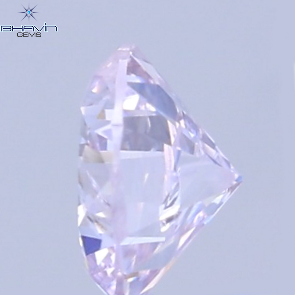 0.07 CT Natural Round Diamond Pink Color Clarity SI2 (2.6 MM)