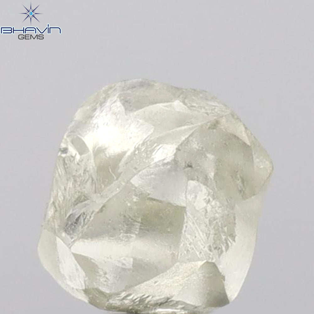 2.23 CT Rough Shape Natural Loose Diamond White (M) Color VS2 Clarity (6.40 MM)