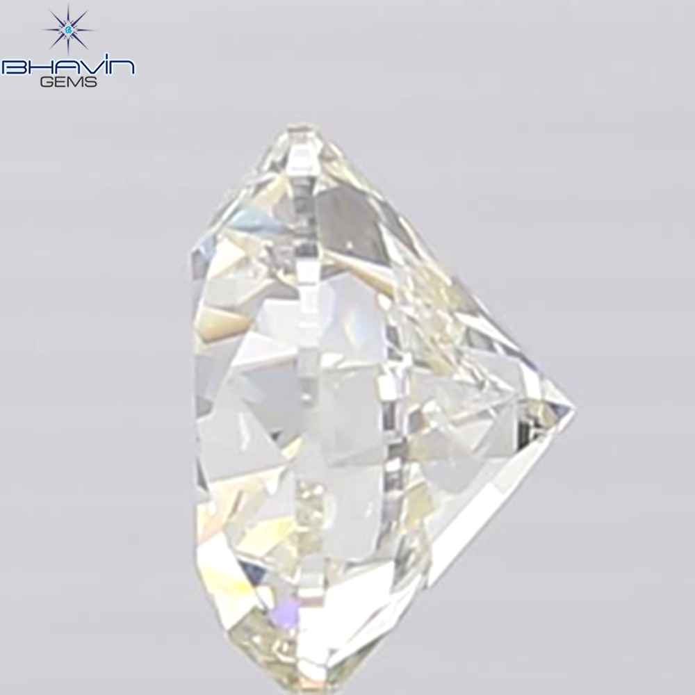 0.44 CT ラフシェイプ ナチュラル ダイヤモンド ブラック グレー (ソルト アンド パッパー) カラー I3 クラリティ (4.95 MM)
