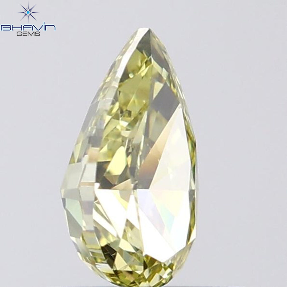 0.19 CT ラディアント シェイプ ナチュラル ダイヤモンド イエロー カラー VS1 クラリティ (3.95 MM)