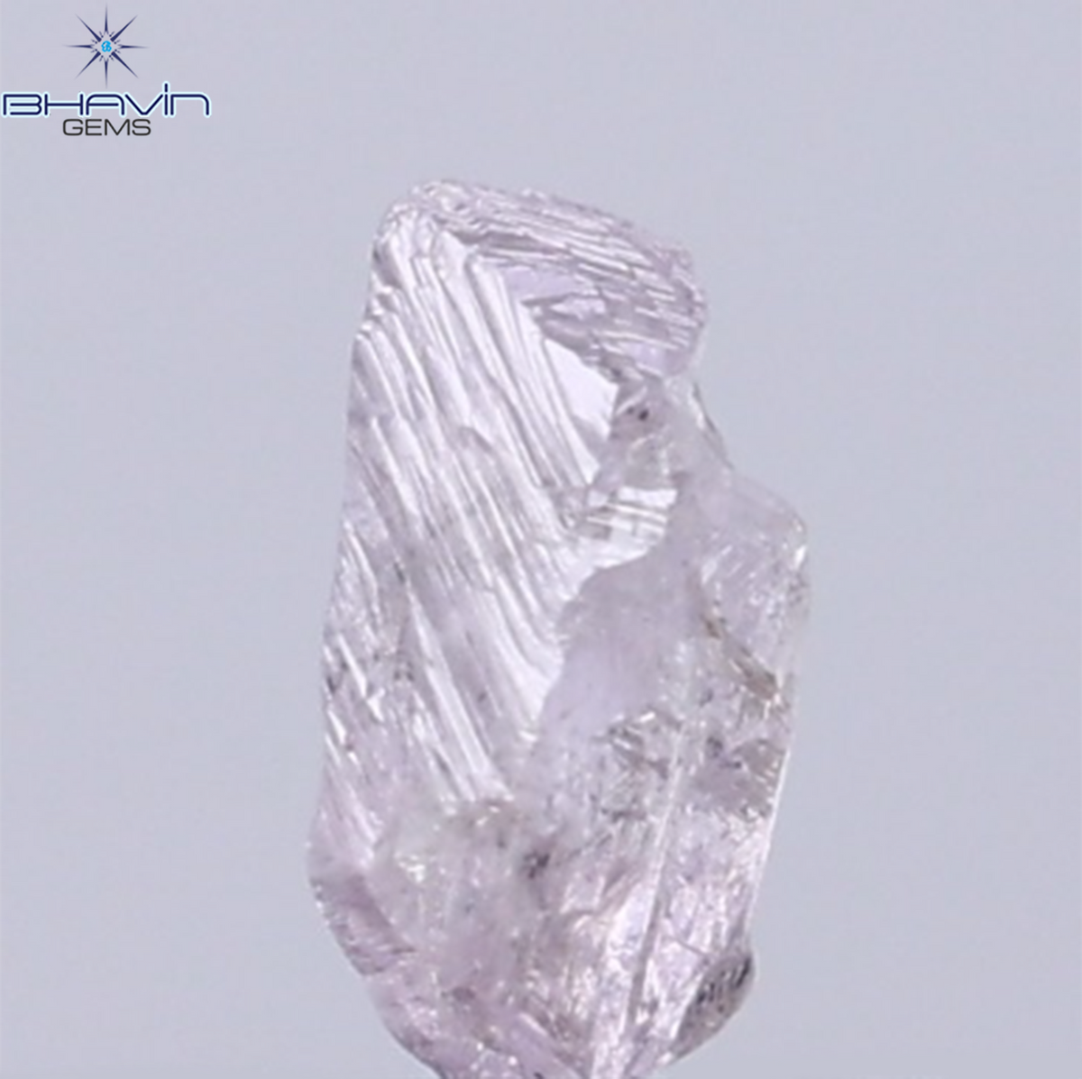 0.37 CT Natural Rough Diamond Pink Color Clarity I1 (5.40 MM)