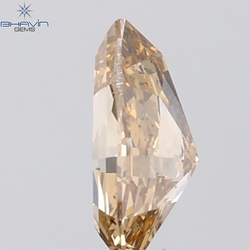 1.21 CT Kite Diamond Natural Brown Orange Color SI Clarity (9.08 MM)