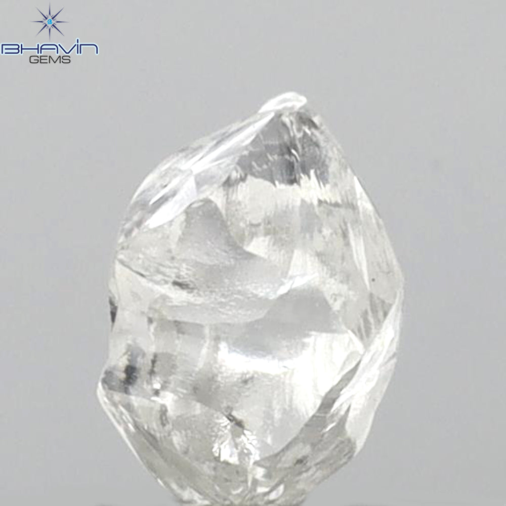 0.47 CT Rough Shape Natural Diamond White Color VS2 Clarity (5.02 MM)