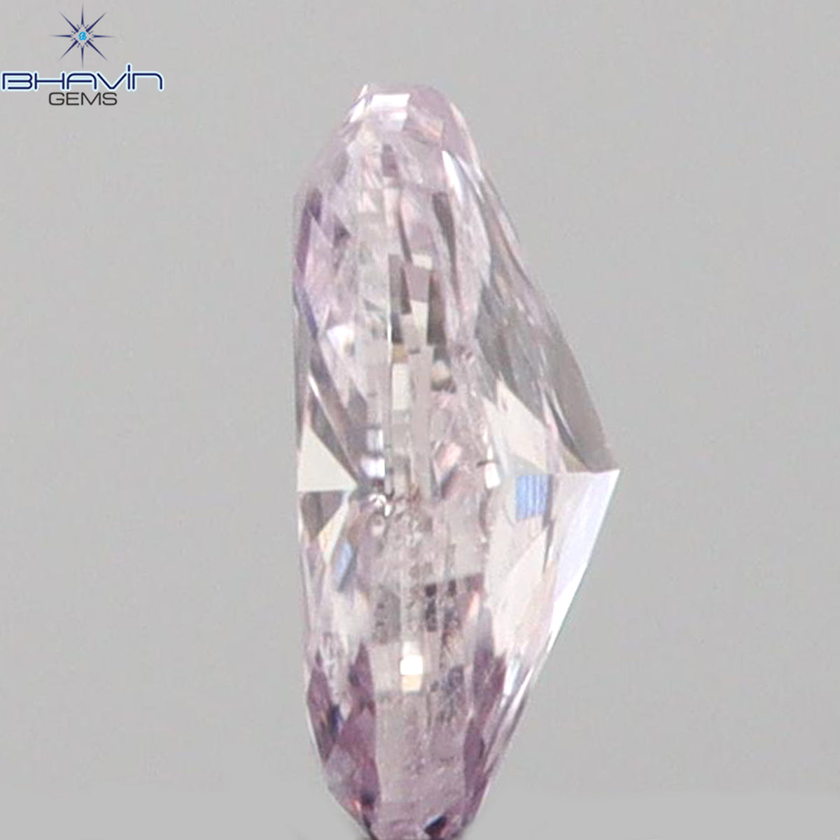 0.08 CT オーバルシェイプ 天然ダイヤモンド ピンクカラー SI1 クラリティ (3.31MM)