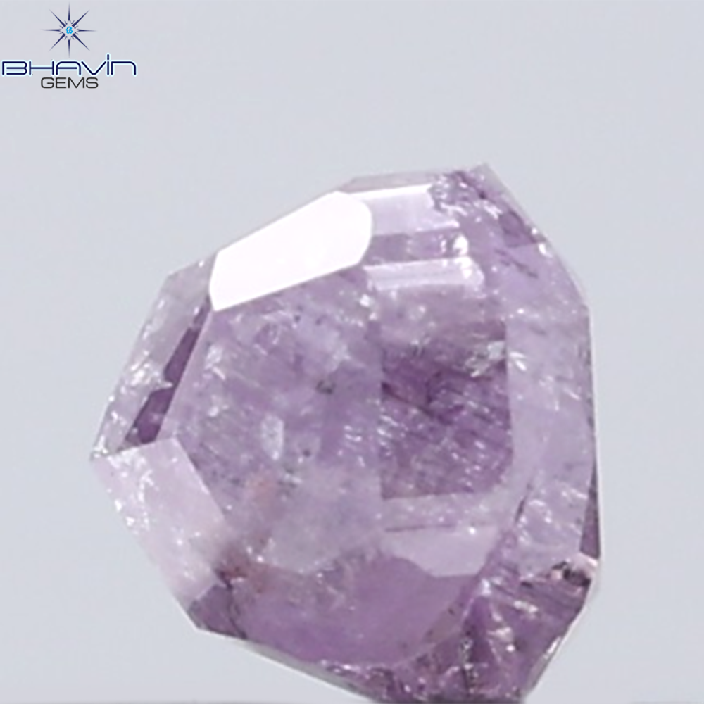 0.38 CT Cushion Diamond Natural Pink Color I3 Clarity (3.52 MM)