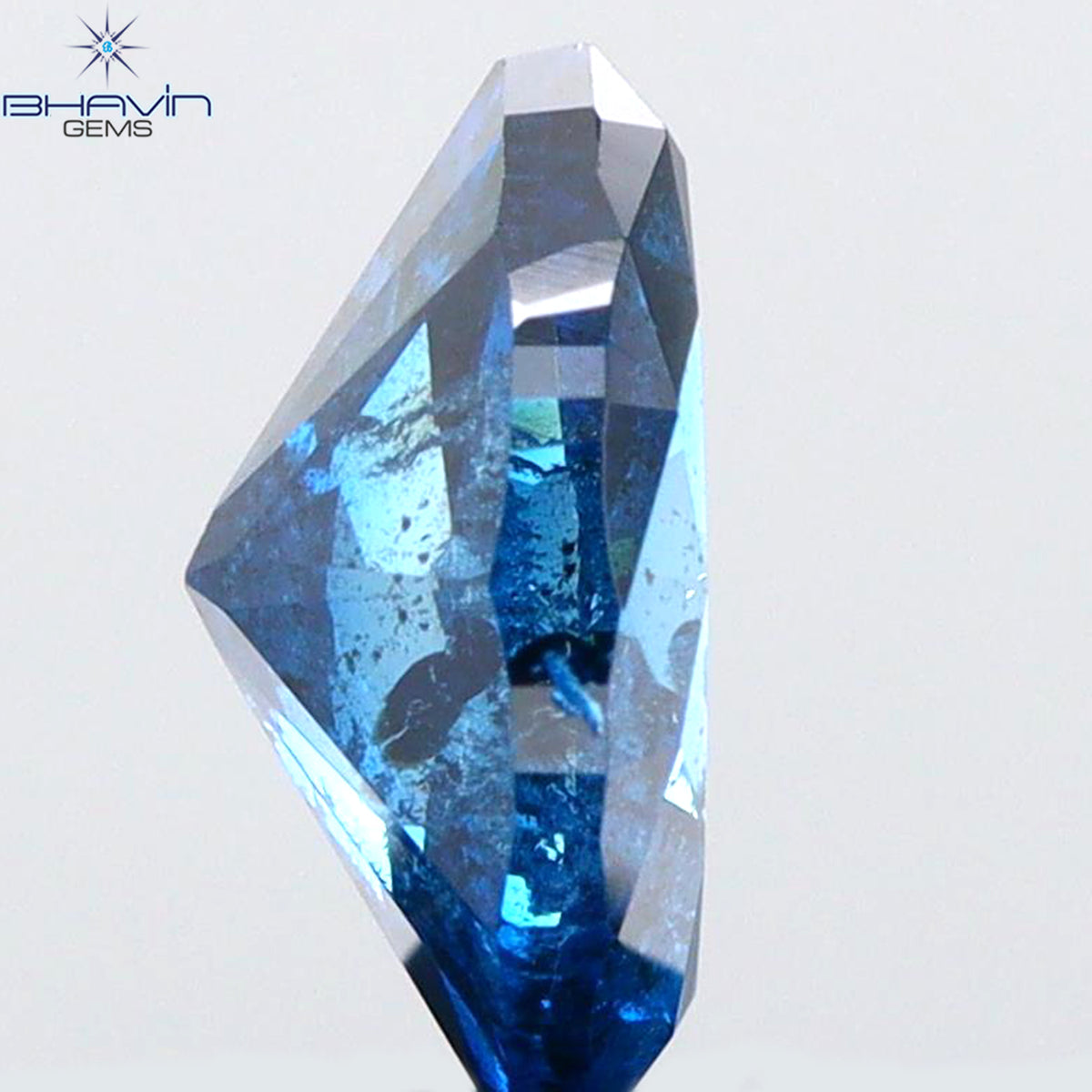 0.45 CT Natural Marquise Diamond Enhanced Blue Color Clarity I1 (6.30 MM)