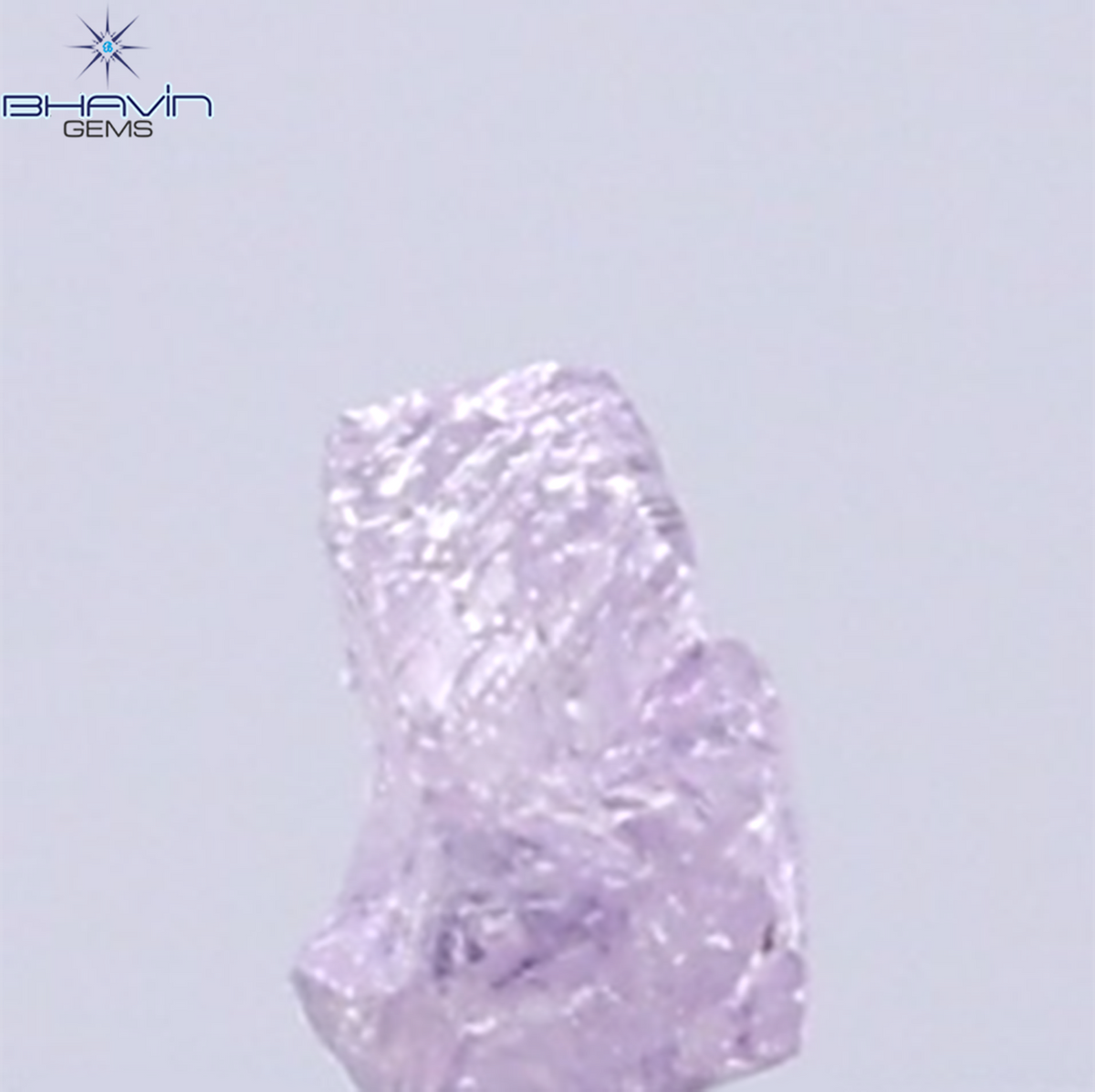 0.08 CT Natural Rough Diamond Pink Color Clarity SI (2.59 MM)